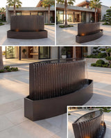 TKS Kavisli Mimari Yağmur Şelalesi Damla Waterfall Designs