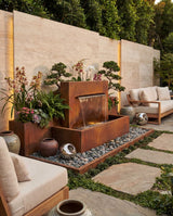 DS100 Corten Mimari Şelale Damla Waterfall Designs