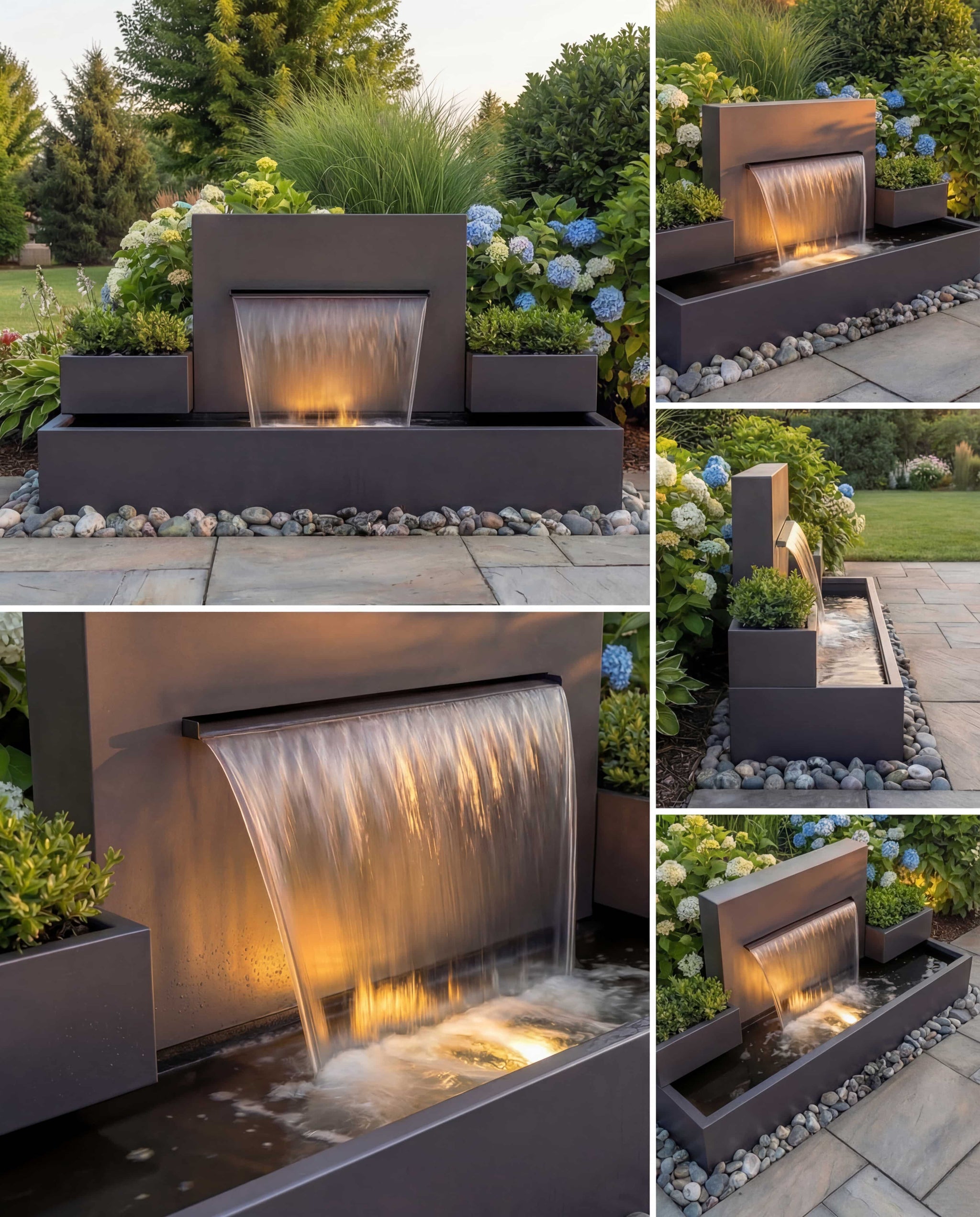 DS200 Mimari Simetrik Şelale Damla Waterfall Designs