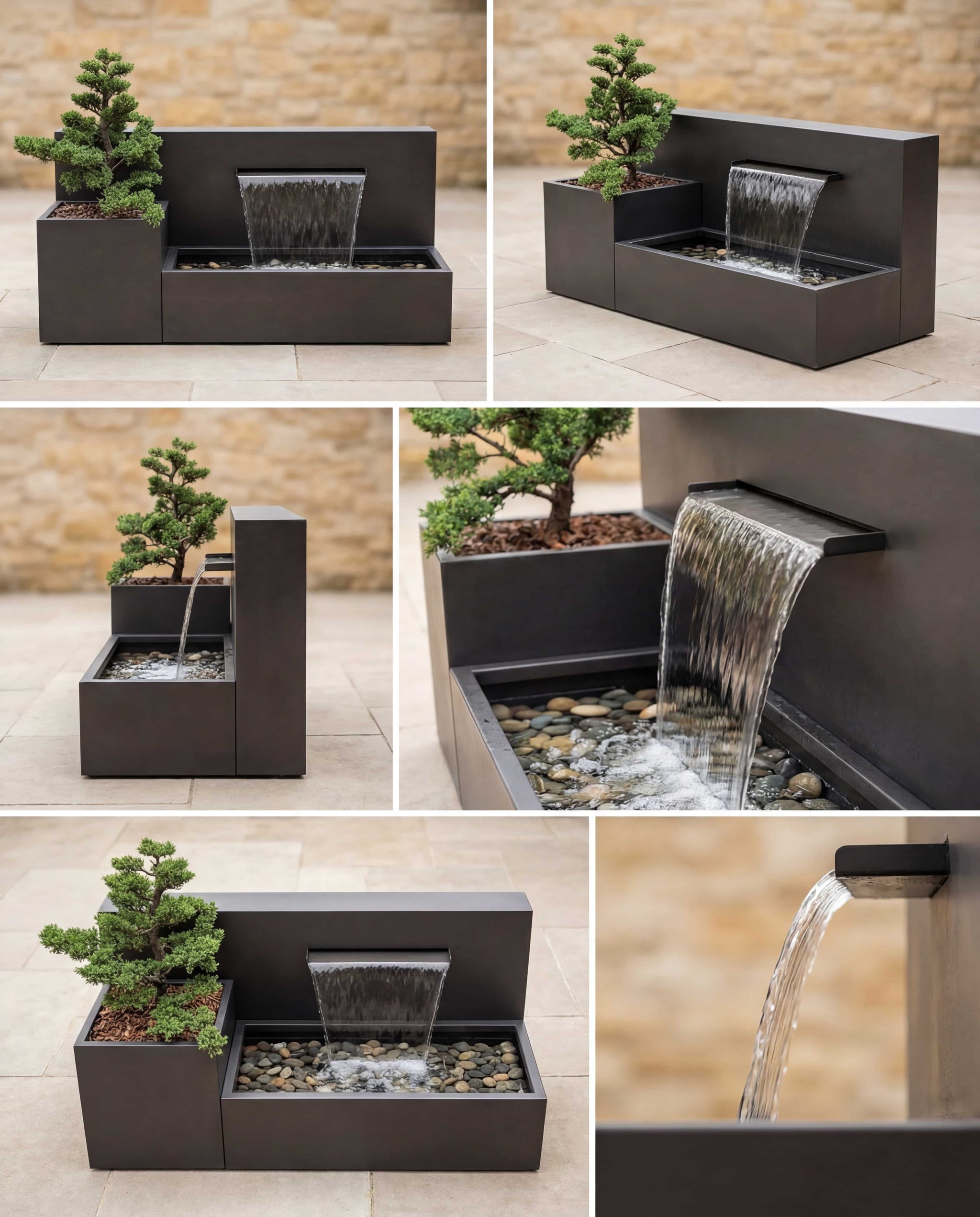 DS120 Saksılı Bahçe Şelalesi Damla Waterfall Designs