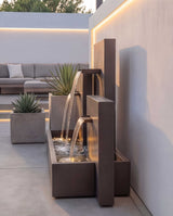 CW300 Üç Kademeli Mimari Bahçe Şelalesi Damla Waterfall Designs