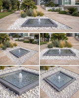 KYS Mirror Kare Sonsuzluk Havuzu (Ayna Şelale) Damla Waterfall Designs