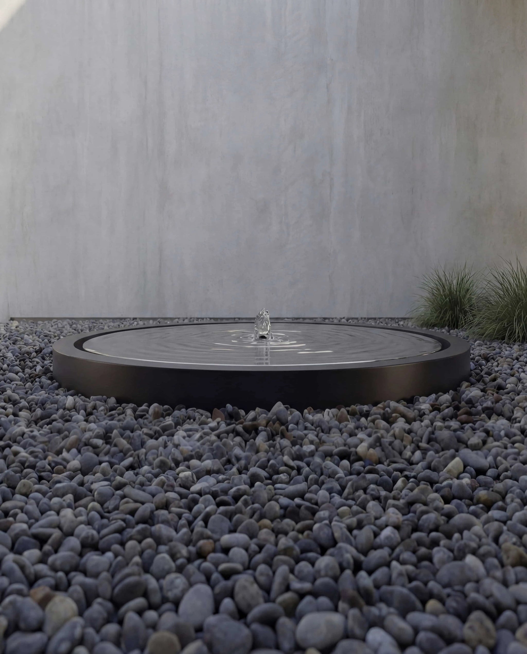 KOYS Ayna Disk Mimari Süs Havuzu Damla Waterfall Designs