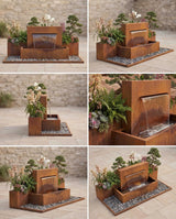 DS100 Corten Mimari Şelale Damla Waterfall Designs